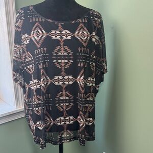 NWT Sterling Kreek Aztec fever mesh top large